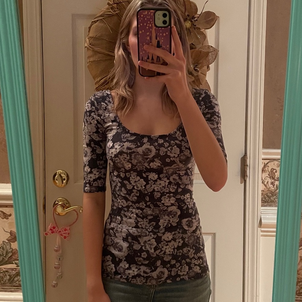 Garage Floral Ballerina Top